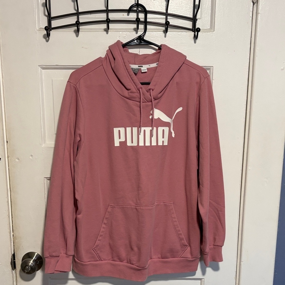 PUMA Women's Mauve Hoodie Sweater